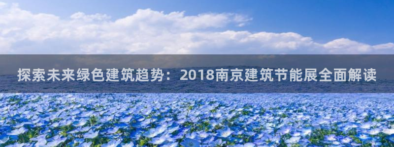 谁知道e尊国际的网址：探索未来绿色建筑趋势：2018南京建筑节能展全面解读