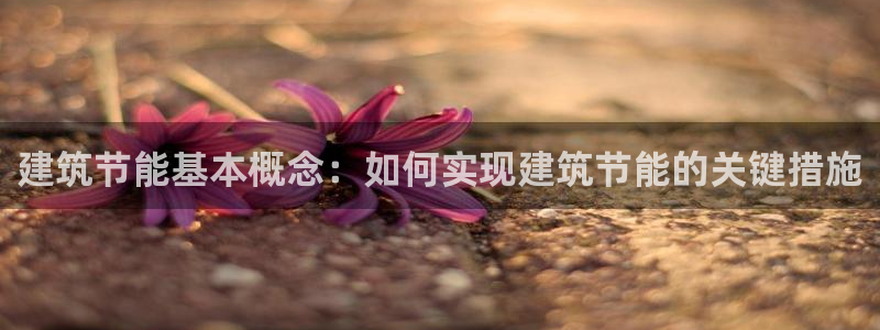 e尊国际官网·网址：建筑节能基本概念：如何实现建筑节能的关键措施