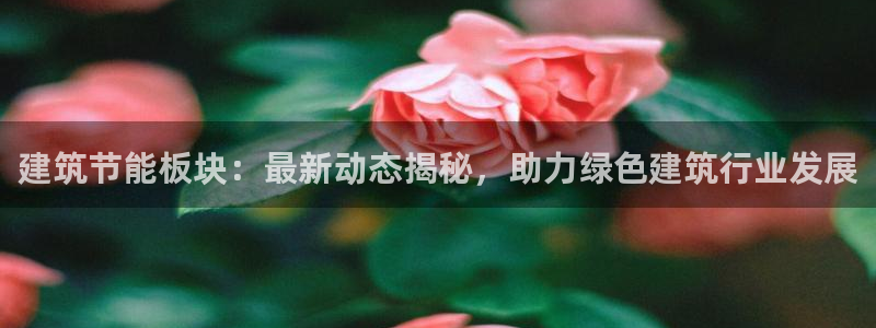 e尊体育：建筑节能板块：最新动态揭秘，助力绿色建筑行业发展