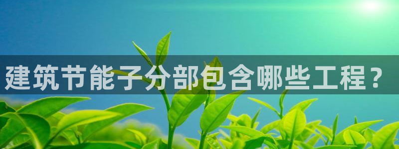 e尊体育：建筑节能子分部包含哪些工程？