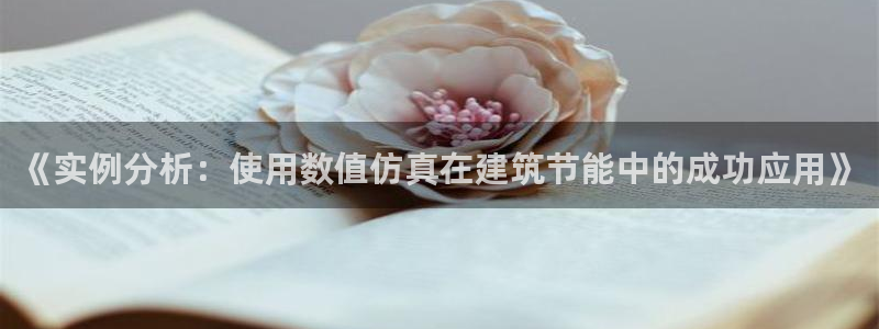 e尊国际是干什么的：《实例分析：使用数值仿真在建筑节能中的成功应用》