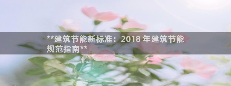 e尊电竞：**建筑节能新标准：2018 年建筑节能
规范指南**