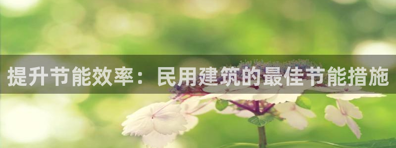 e尊国际是个黑网：提升节能效率：民用建筑的最佳节能措施