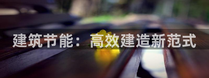 e尊国际娱乐官网地址：建筑节能：高效建造新范式
