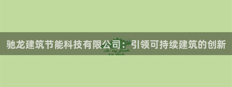 e尊国际客户端：驰龙建筑节能科技有限公司：引领可持续建筑的创新