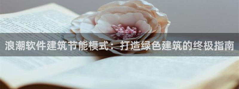 E尊国际网站：浪潮软件建筑节能模式：打造绿色建筑的终极指南