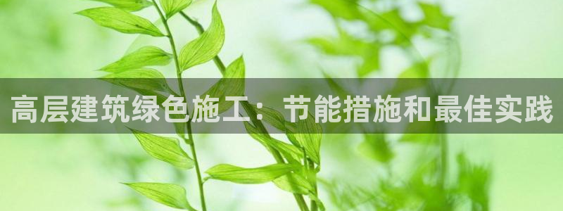 e尊国际是干什么的：高层建筑绿色施工：节能措施和最佳实践