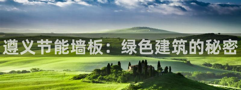 尊亿娱乐国际官网：遵义节能墙板：绿色建筑的秘密