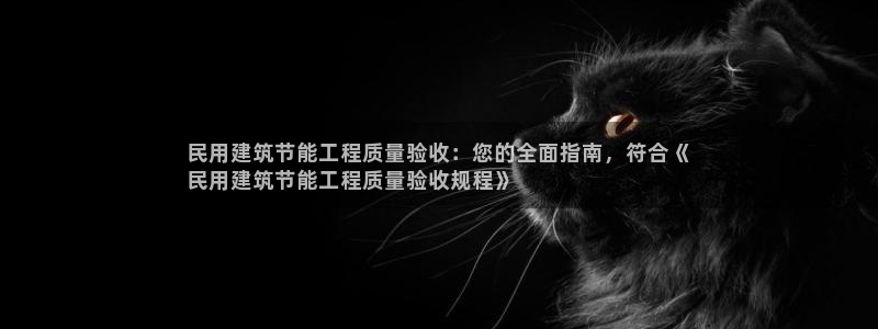 e尊国际官网：民用建筑节能工程质量验收：您的全面指南，符合《
民用建筑节能工程质量验收规程》
