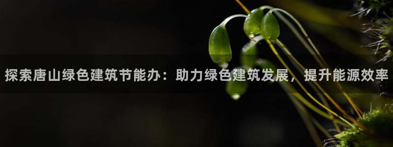 e尊电竞：探索唐山绿色建筑节能办：助力绿色建筑发展，提升能源效率