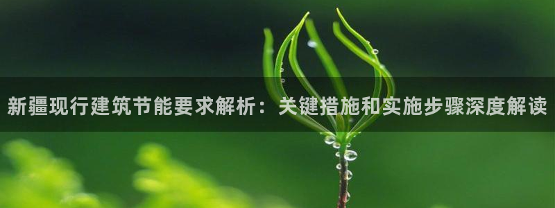e尊国际官网app：新疆现行建筑节能要求解析：关键措施和实施步骤深度解读