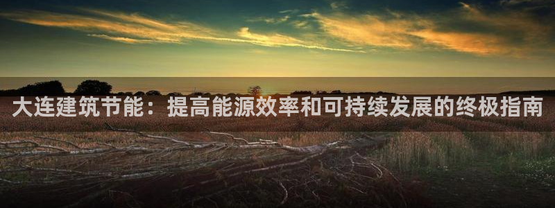 e尊国际官方网站：大连建筑节能：提高能源效率和可持续发展的终极指南