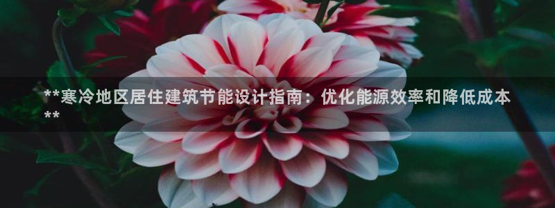 e尊国际的手机登录网站：**寒冷地区居住建筑节能设计指南：优化能源效率和降低成本
**