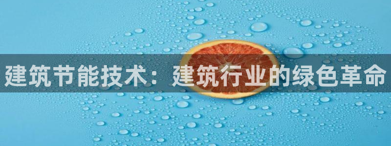 e尊国际官方网站：建筑节能技术：建筑行业的绿色革命