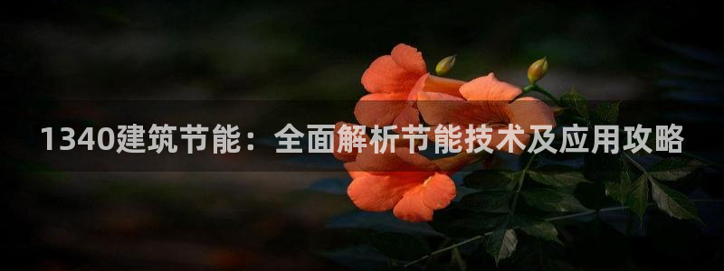 e尊电竞：1340建筑节能：全面解析节能技术及应用攻略